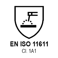 EN ISO 11611 Cl. 1A1   (SPATTER AND RADIANT HEAT)