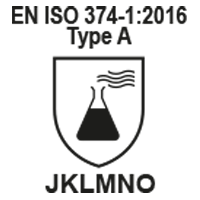 EN ISO 374-1:2016/Type A - JKLMNO