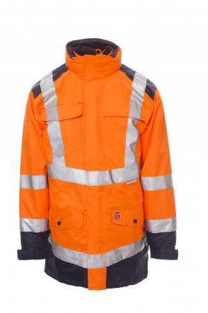 FLUORESCENT ORANGE/NAVY BLUE