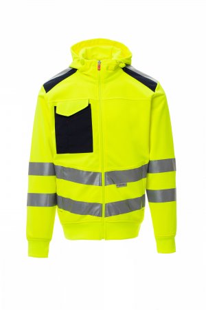 FLUORESCENT YELLOW/NAVY BLUE