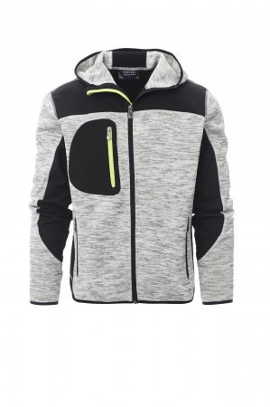 MELANGE GREY/BLACK-FLUO YELLOW