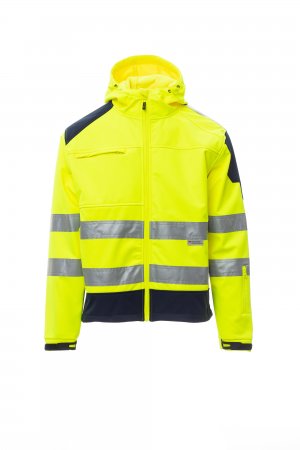 FLUORESCENT YELLOW/NAVY BLUE