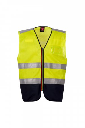 FLUORESCENT YELLOW/NAVY BLUE