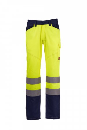 FLUO GEEL/MARINEBLAUW