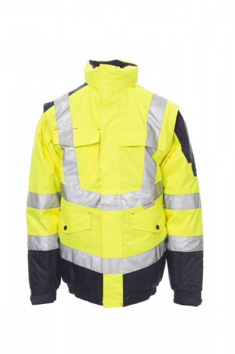 AMARILLO FLUORESCENTE/AZUL MARINO