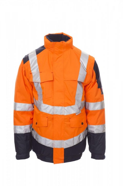 NARANJA FLUORESCENTE/AZUL MARINO