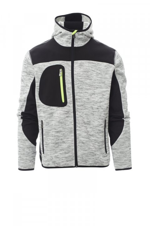 SZARY MELANŻ/CZARNO-ŻÓŁTY FLUO