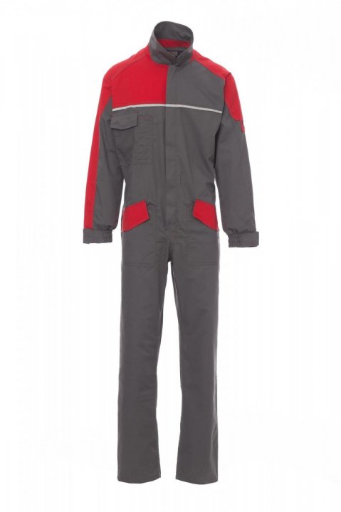 SZARY STALOWY/CZERWONY