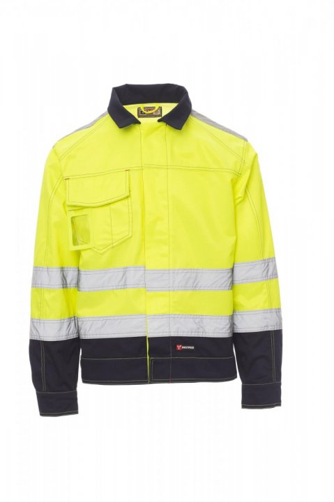JAUNE FLUO/BLEU MARINE